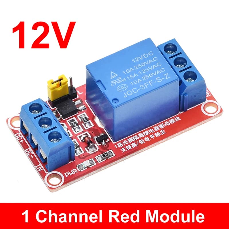 Module de relais 1 2 4 6 8 canaux 5V 12V, bouclier de carte avec prise en charge d'optocoupleur, déc