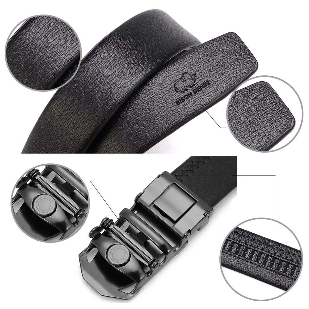Bagressions DENIM-Ceinture en cuir véritable pour hommes, sangle décontractée pour jeans, marque de 