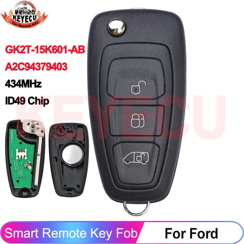 KEYECU GK2T-15K601-AB A2C 94379403   Pour Ford Tourne Transit Transit personnalisé 2016 2017 2018 20