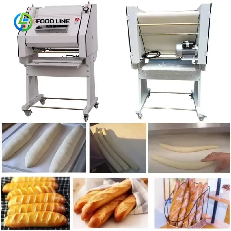 Machine à façonner le pain baguette français sur mesure, moulageur de pâte, machine à fabriquer les 