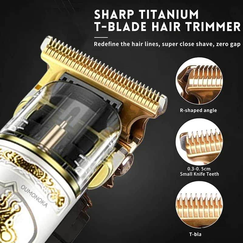 Nouveau rasoir électrique professionnel pour hommes, tondeuse à barbe, barbier, Machine à raser T9, 