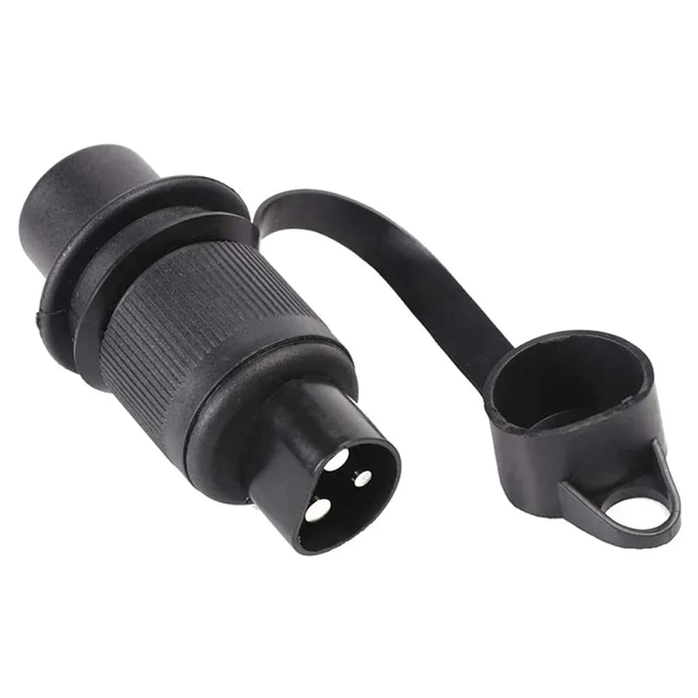 Connecteur de Prise de Remorque Rond à 3 Broches, Prise de Tracteur pour Caravane Électrique, Camion