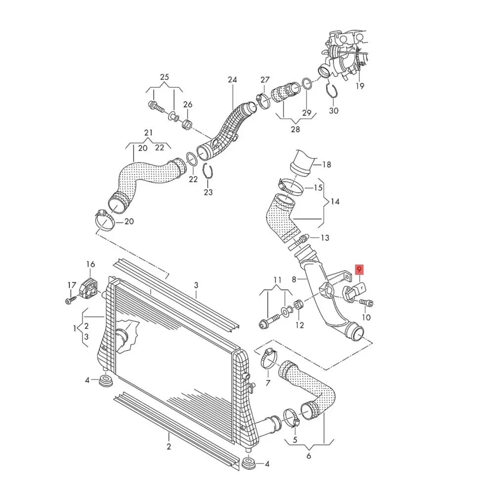 Capteur de pression MAP 038906051 D pour VW Jetta Golf MK5 MK6 Passat Audi A3 A4 A6 S3 TT Skoda Seat