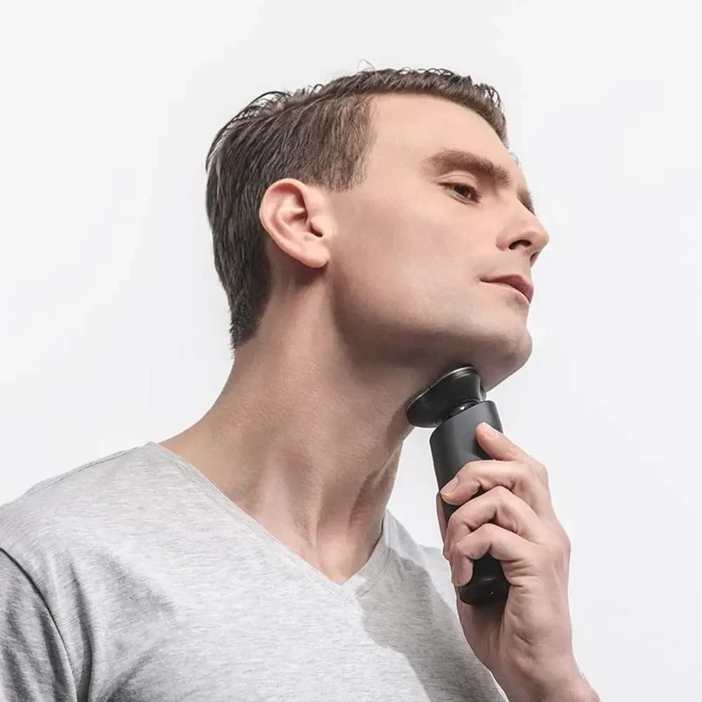 Rasoir électrique MIJIA S500, tondeuse à triple lame pour hommes, rasage à sec et humide, machine à 
