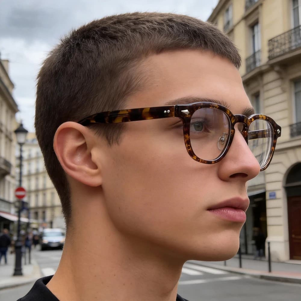 CATERSIDE – lunettes simples à monture Tr-90, anti-lumière bleue, rondes, de haute qualité, pour hom