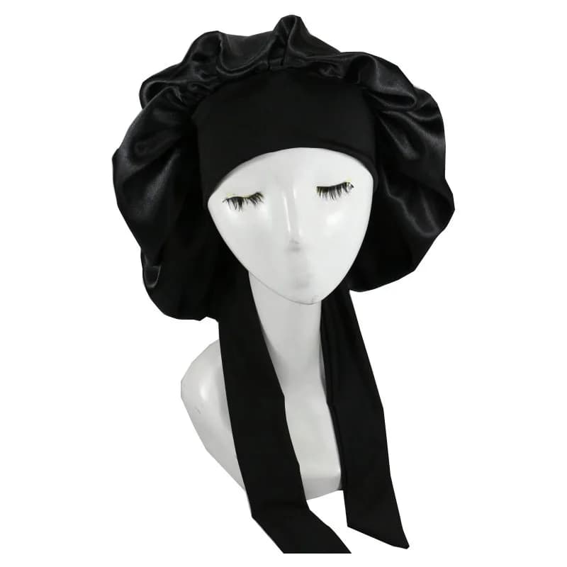 Femmes Satin solide chapeau De couchage nuit Bonnet De sommeil soins capillaires Bonnet Bonnet De Nu