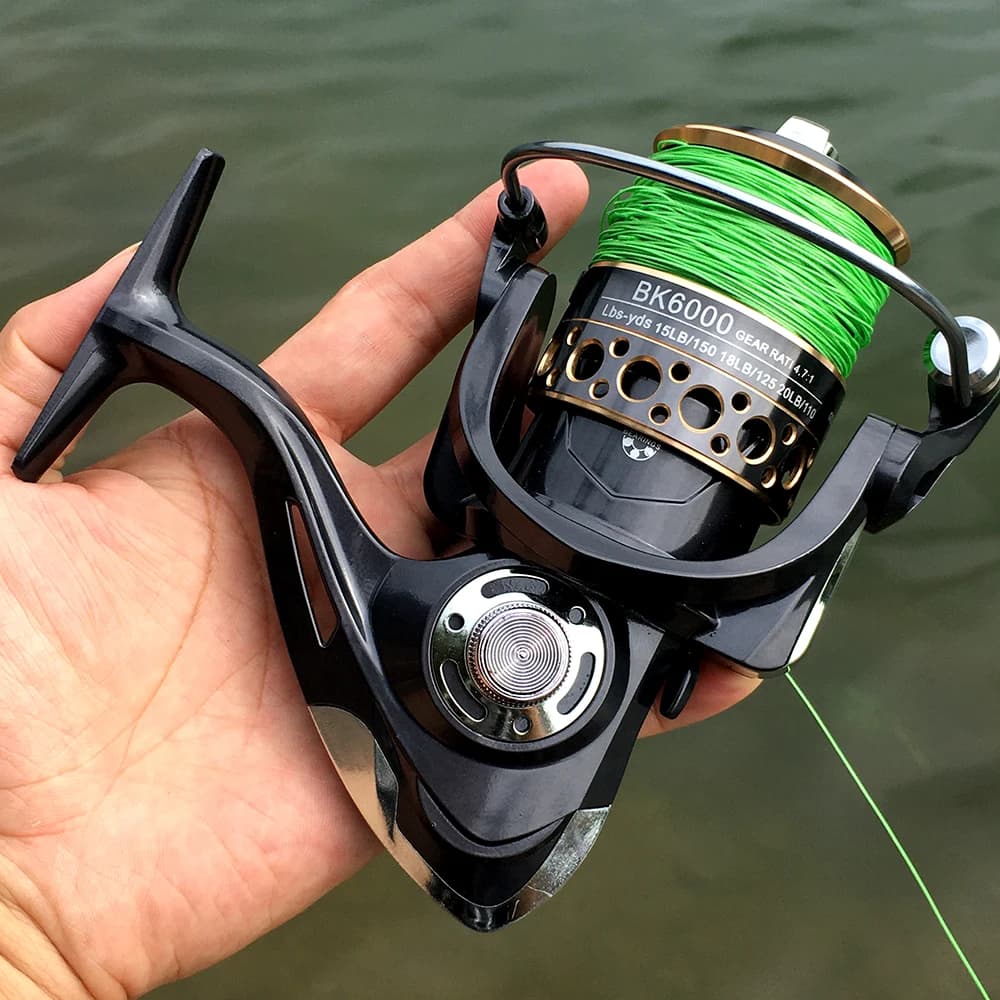 Moulinet de pêche ultraléger 2000 – 7000, traînée maximale 12kg, 5.2:1/4.7:1, pour Surfcasting, Spin