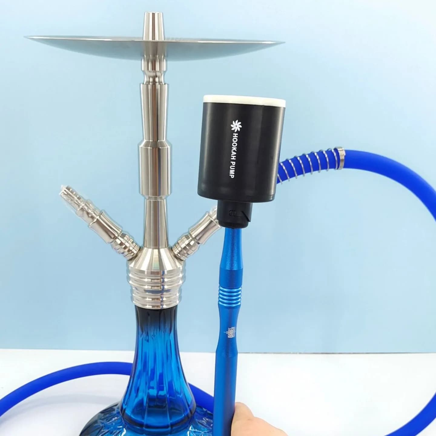 Pompe à chicha aste USB avec lumière LED RVB, ovale guilé électronique, fumoir à air de bain pour dé