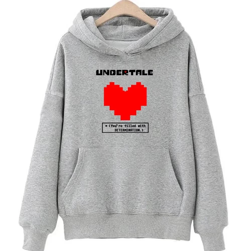 Jeu Undertale : Vous êtes plein de détermination. Sweats à capuche imprimés pour hommes et femmes, v