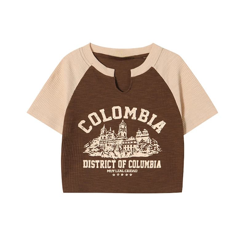 T-shirt à Manches Courtes et Col Rond pour Femme, Haut Précieux, Décontracté, avec Lettres Imprimées
