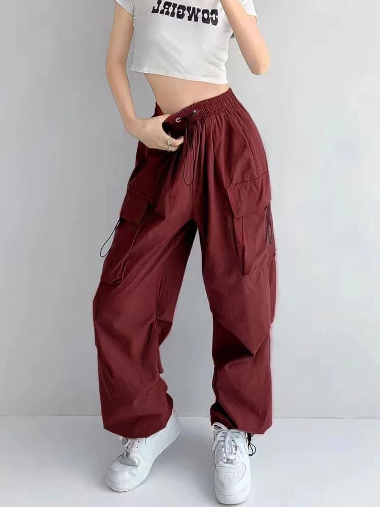 Zoki – pantalon Cargo pour femmes, style rétro américain, Streetwear, Hip Hop, mode d'été, Bf Haraju