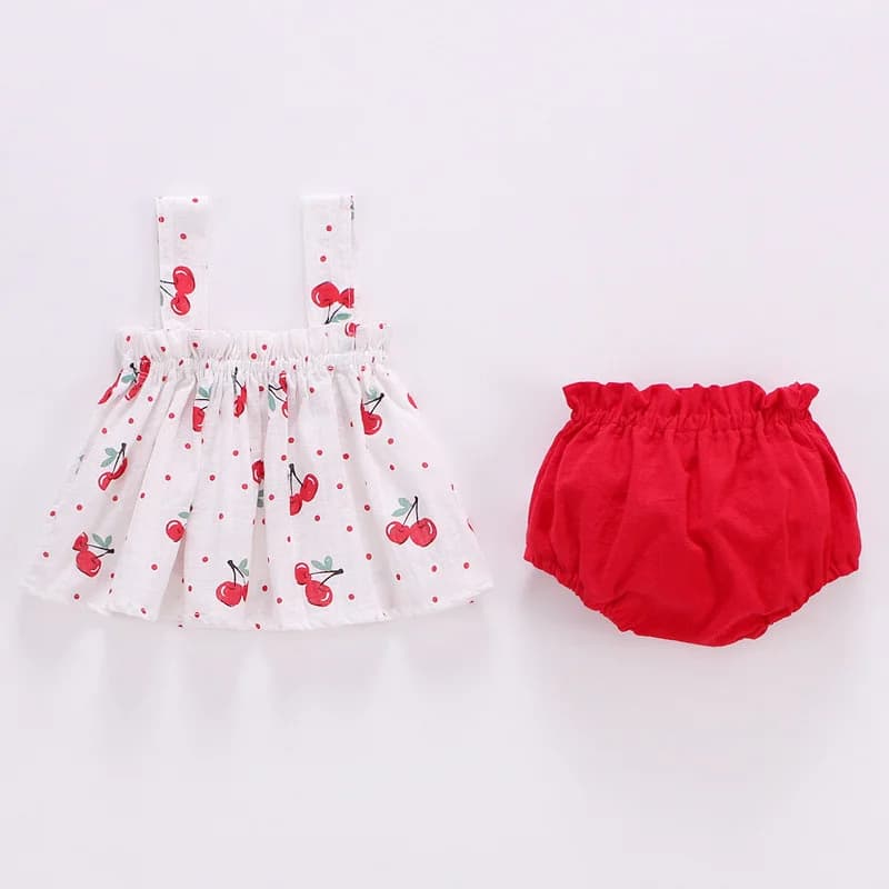 Lawadka été mince nouveau-né bébé vêtements pour filles ensemble imprimer Mini robe et PP Shorts 2 p