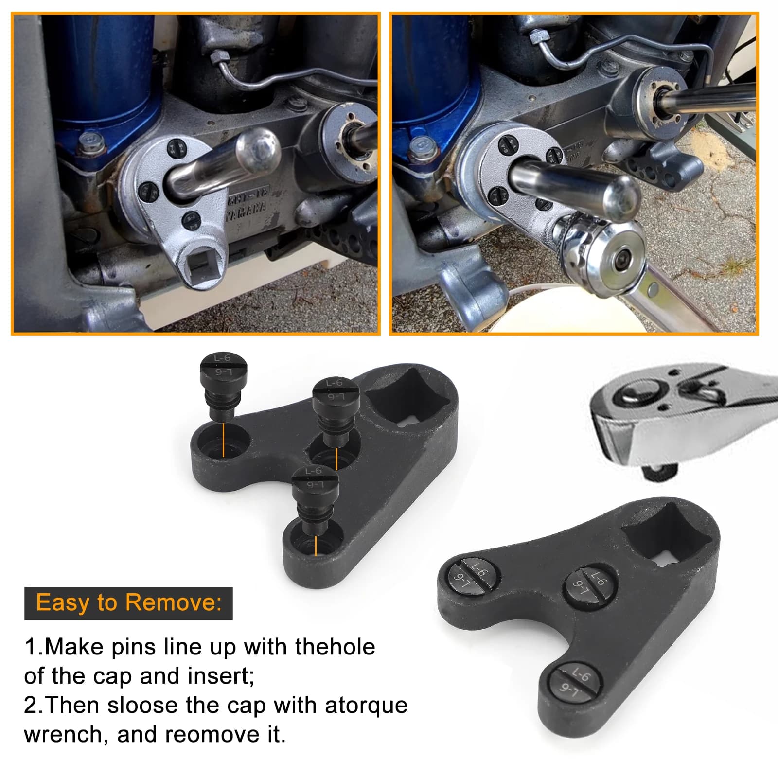 Ensemble d'outils de garniture hors-bord, goupille d'inclinaison, embouts hydrauliques, MT0004, MT00