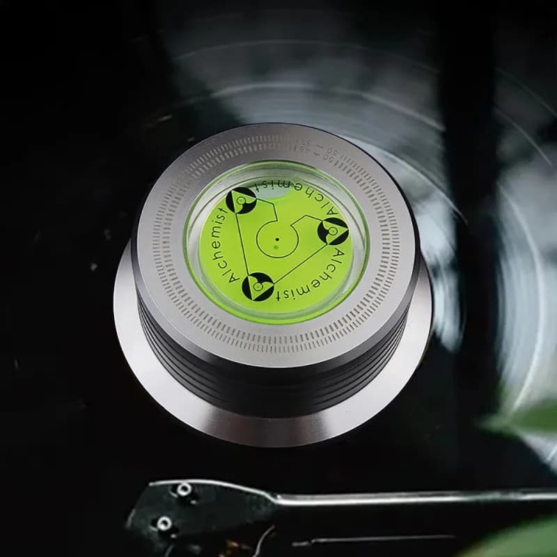 Lecteur de musique universel 50Hz, disque LP vinyle, stabilisateur coloré avec accessoires de niveau