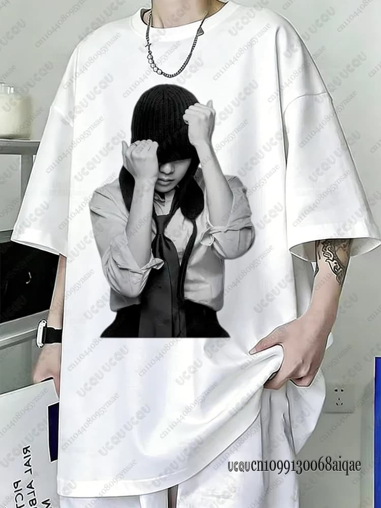 T-shirt Kpop Boy Band pour Hommes et Femmes, T-shirt d'été en Coton 2026, Polera à Manches Courtes, 