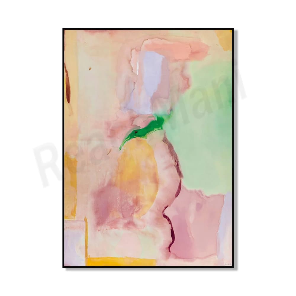 Helen Frankenthaler peintre expressionniste abstrait américain, impression d'art abstrait lyrique, i
