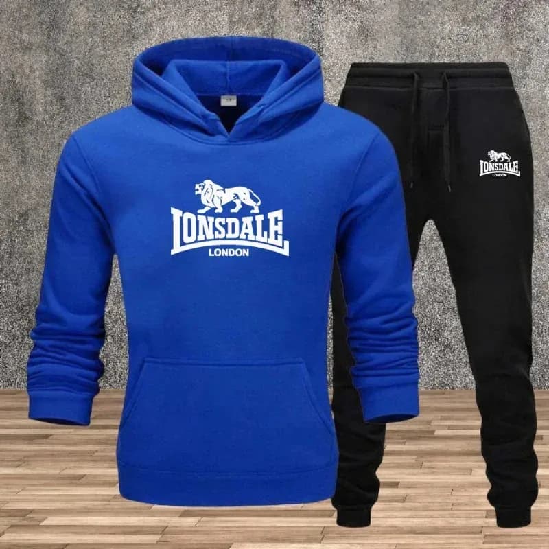 Ensemble pour hommes sweats à capuche pantalons de survêtement automne hiver mâle quotidien sport dé