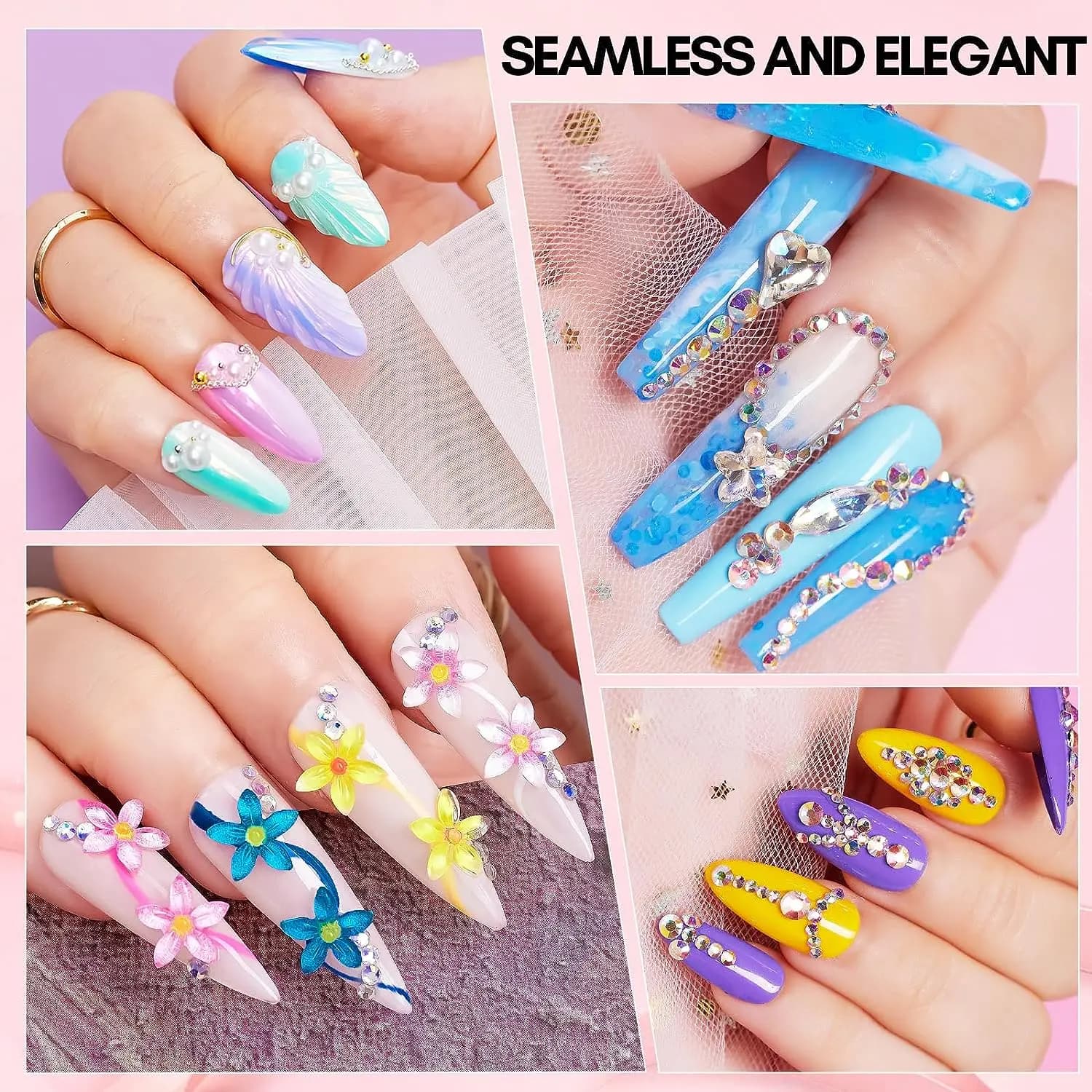 Gel Adhésif Super Bain pour Nail Gem, Strass, Bijoux, Paillettes, Diamants CitroBeads, DIY, N64., 30