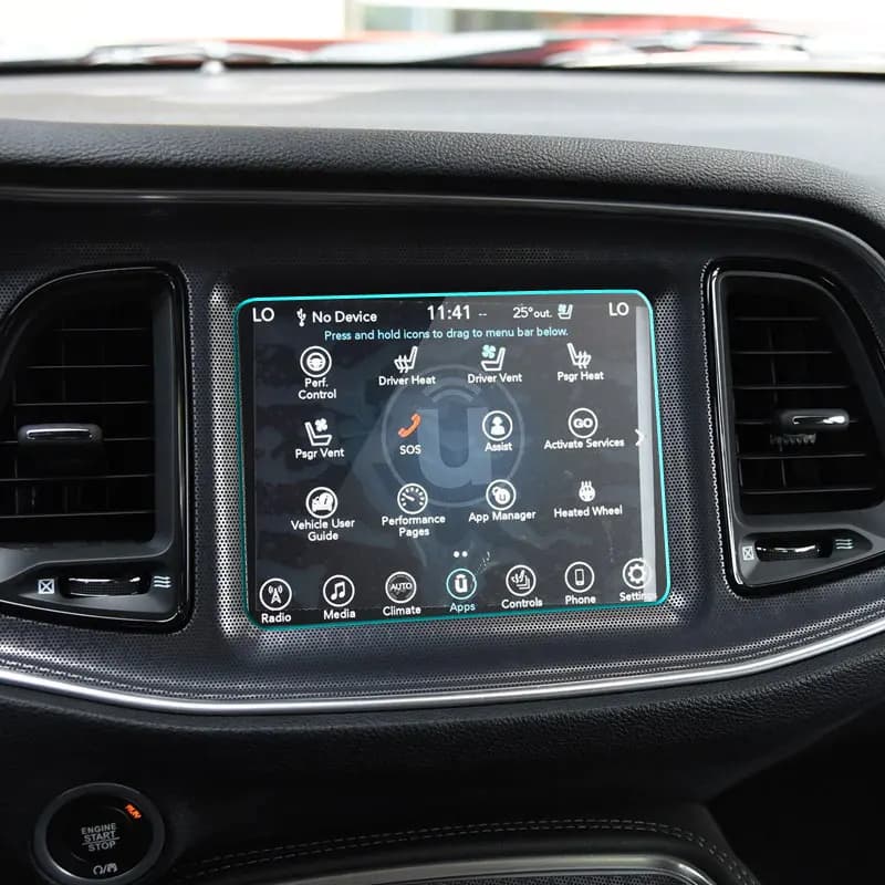 Protecteur d'écran en verre trempé pour Dodge Challenger 2015 – 2020, film de navigation GPS pour vo