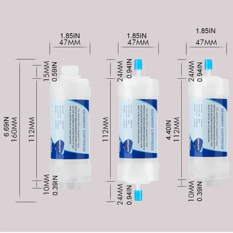 Cartouche de filtre à eau pour sédiments, remplacement
