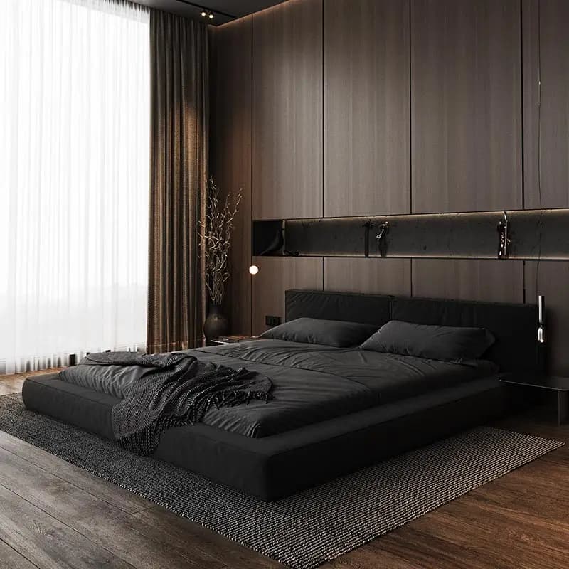 Tête De lit lit à la mode moderne européenne qualité Confortable lit Style américain léger luxe Cama