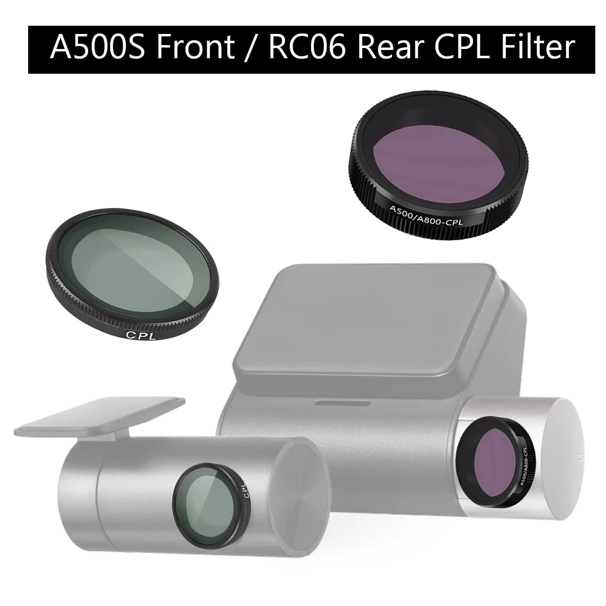 Pour 70mai pro plus + A500s filtre CPL ou filtre CPL de caméra arrière RC06 pour filtre CPL 70mai Pr