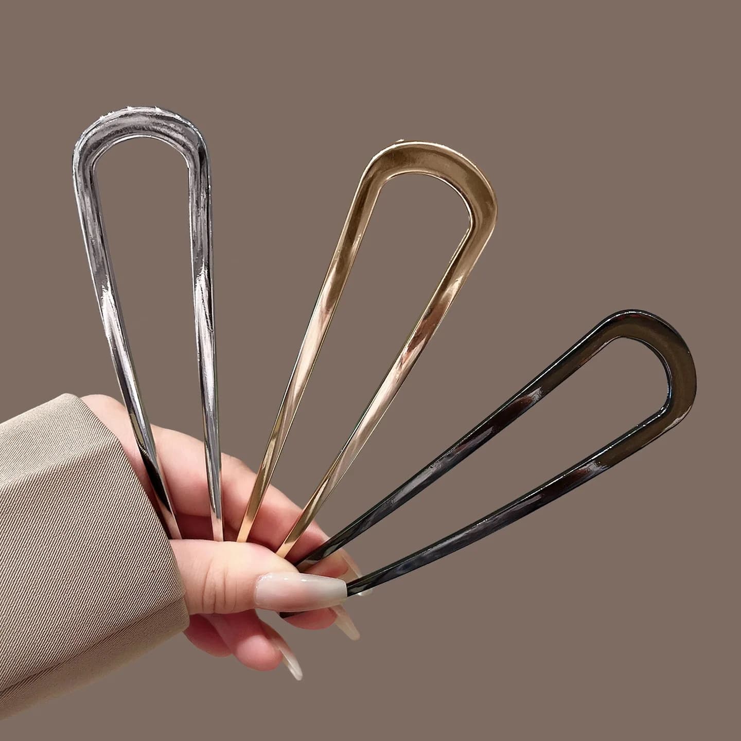 Nouvelles fourchettes à cheveux simples en forme de U, épingle à cheveux en métal, pinces à cheveux 