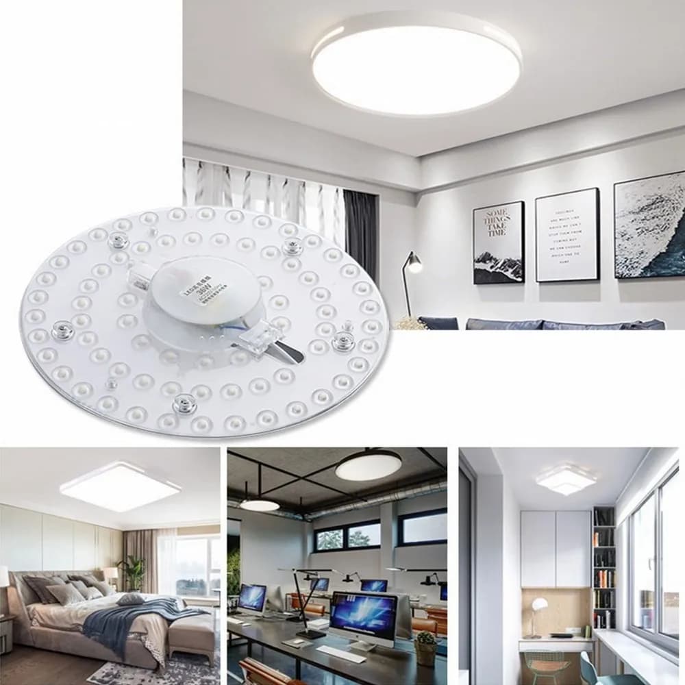 Anneau lumineux LED pour panneau circulaire, panneau de plafond rond, AC 220V, 230V, 240V, SMD, 50W,