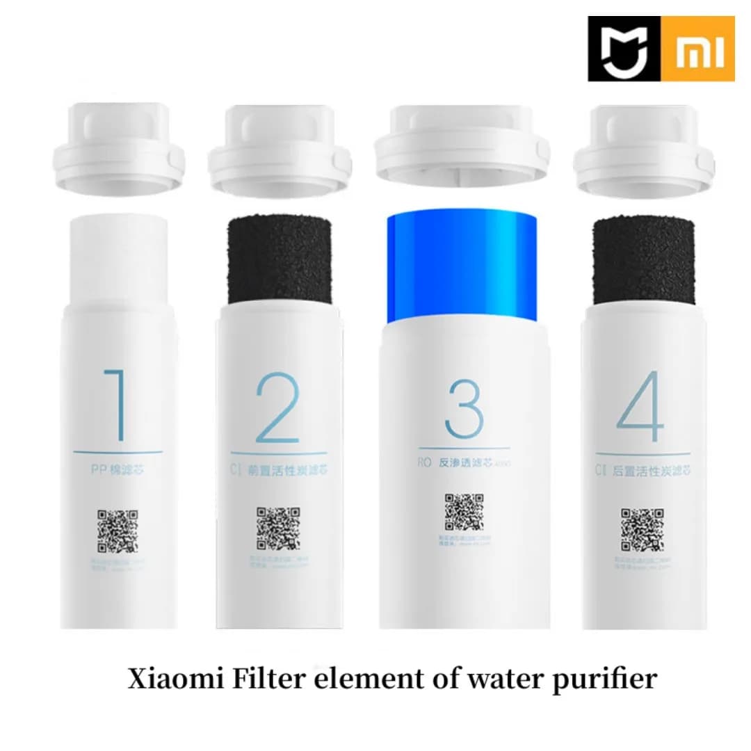XIAOMI Mijia – filtre de remplacement pour purificateur d'eau potable, en coton, à charbon actif, Or