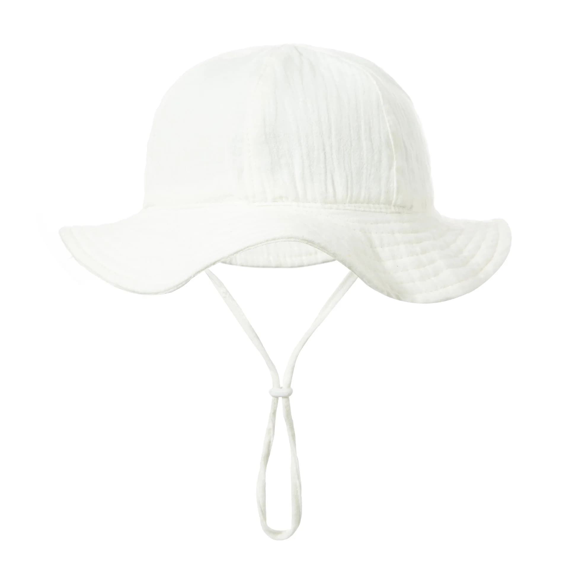 Chapeau seau en coton pour bébé, nouveaux enfants, protection solaire, casquettes d'extérieur, garço