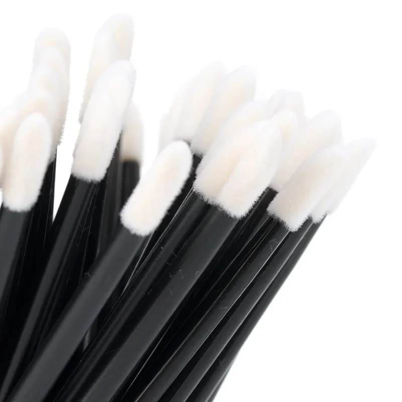 100 pièces brosse à lèvres brosse d'extension de cils pinceaux de maquillage pour Extension de cils 
