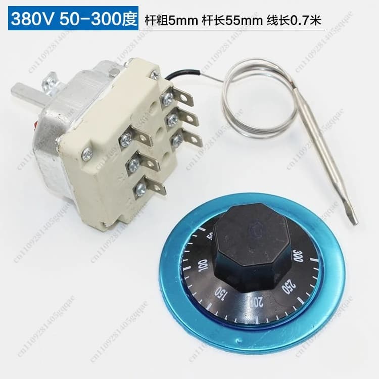 Thermostat 380V 30-110 degrés 50-300 degrés, interrupteur de contrôle de température à bouton, régul