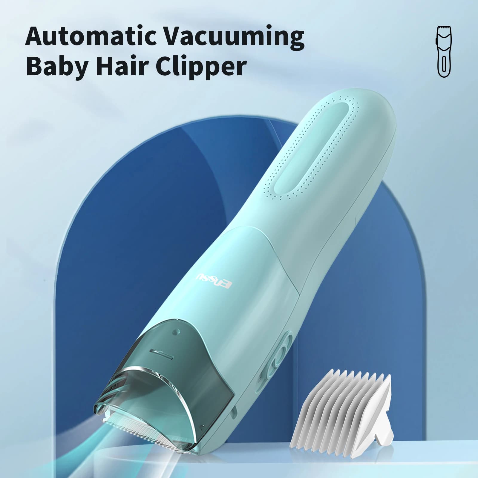 Tondeuses à cheveux sous vide pour enfants et hommes, Machine de coupe de cheveux sans fil Rechargea