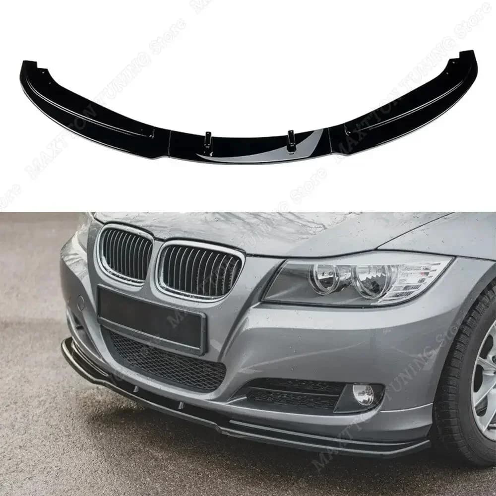 Pare-chocs avant style Maxton noir brillant, kit carrosserie, séparateur, Jules Tuning, BMW Série 3,