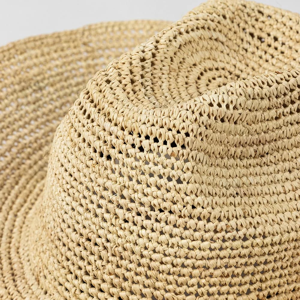 USPOP nouveau printemps été mode décontracté Simple Crochet raphia Cowboy chapeau avec bord bouclé e