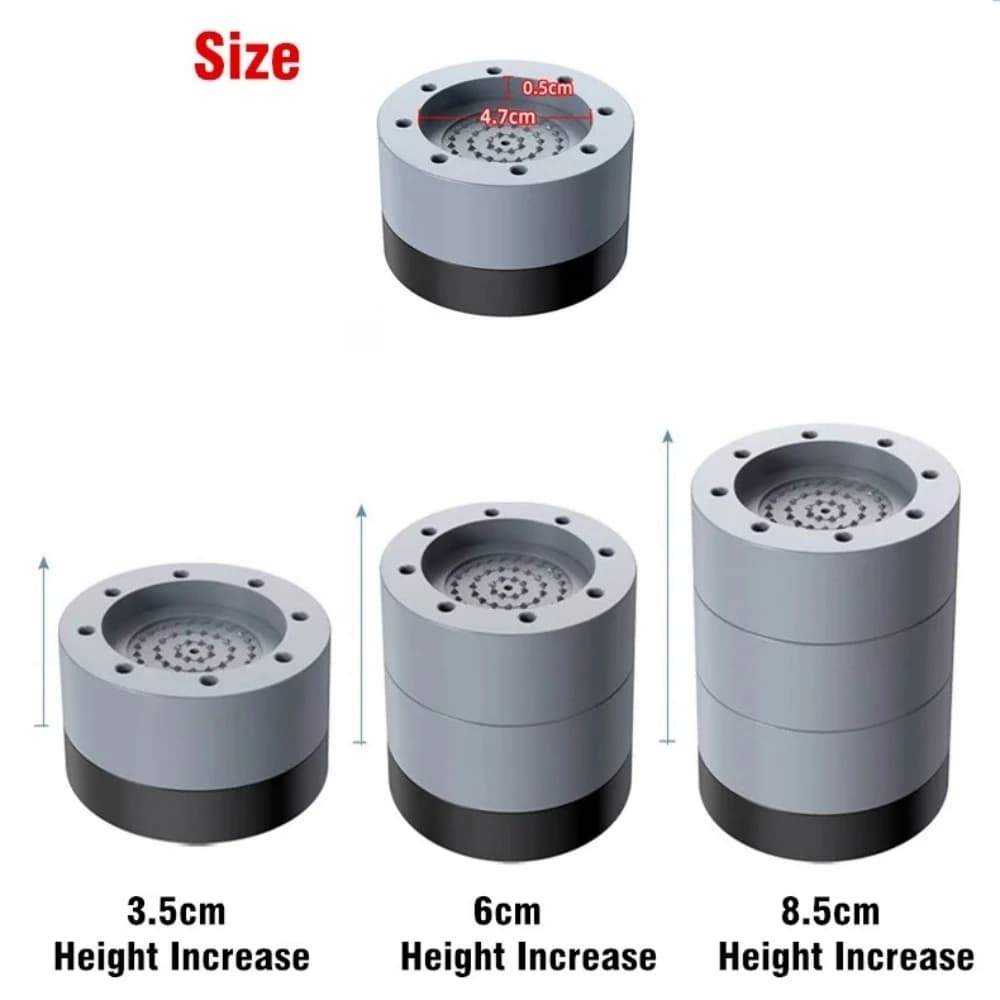 Coussinets Anti-Vibration universels pour Machine à laver, 4 pièces, tapis de pieds en caoutchouc, c