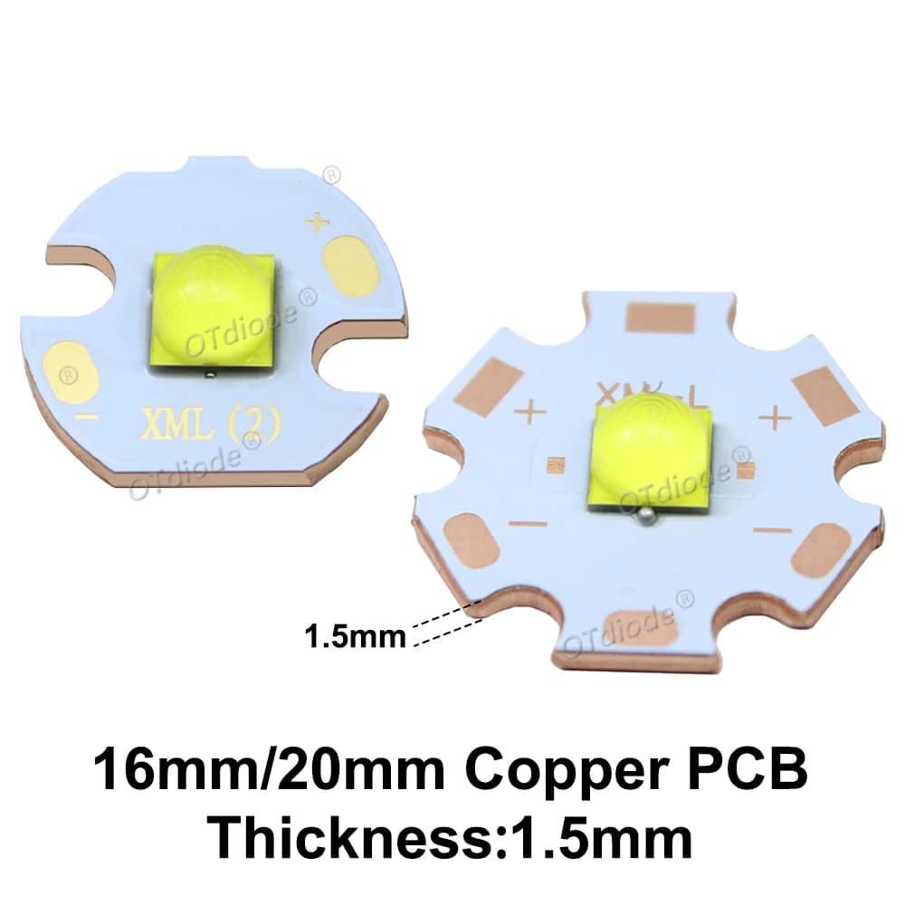 DC3V/6V/12V LED 20W XHP50 XHP50.2 deuxième génération 5050 SMD COB Diode perles blanc neutre froid 6