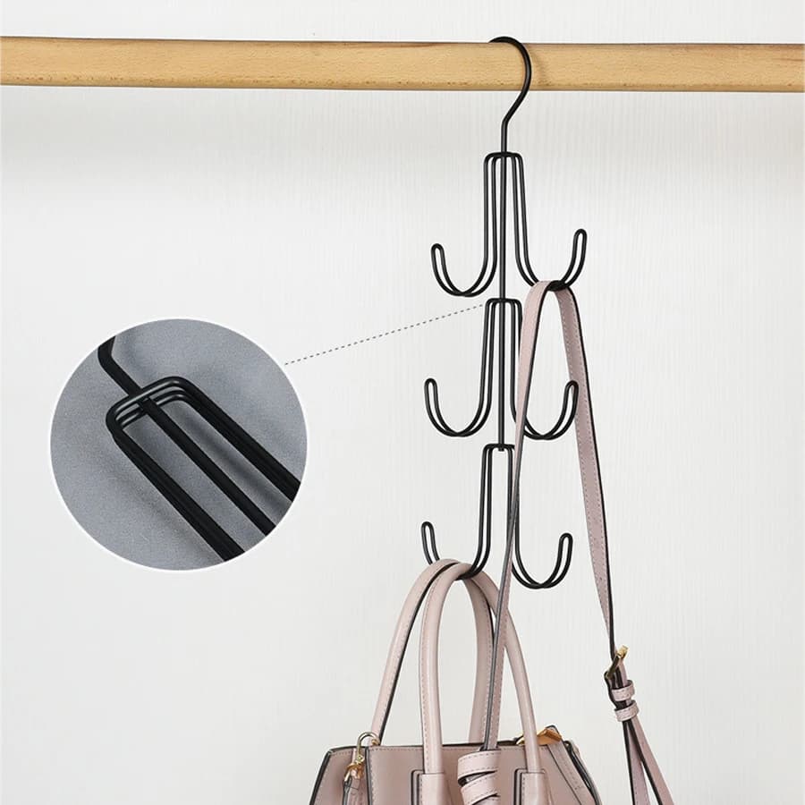 1 pièces cintre rotatif chapeau cravate ceinture sac crochets de rangement cintre multi-fonctionnel 