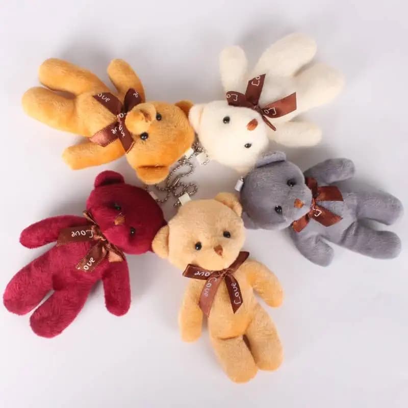 12 pièces/lot ours en peluche doux jouets en peluche Mini ours en peluche poupées jouet petit cadeau