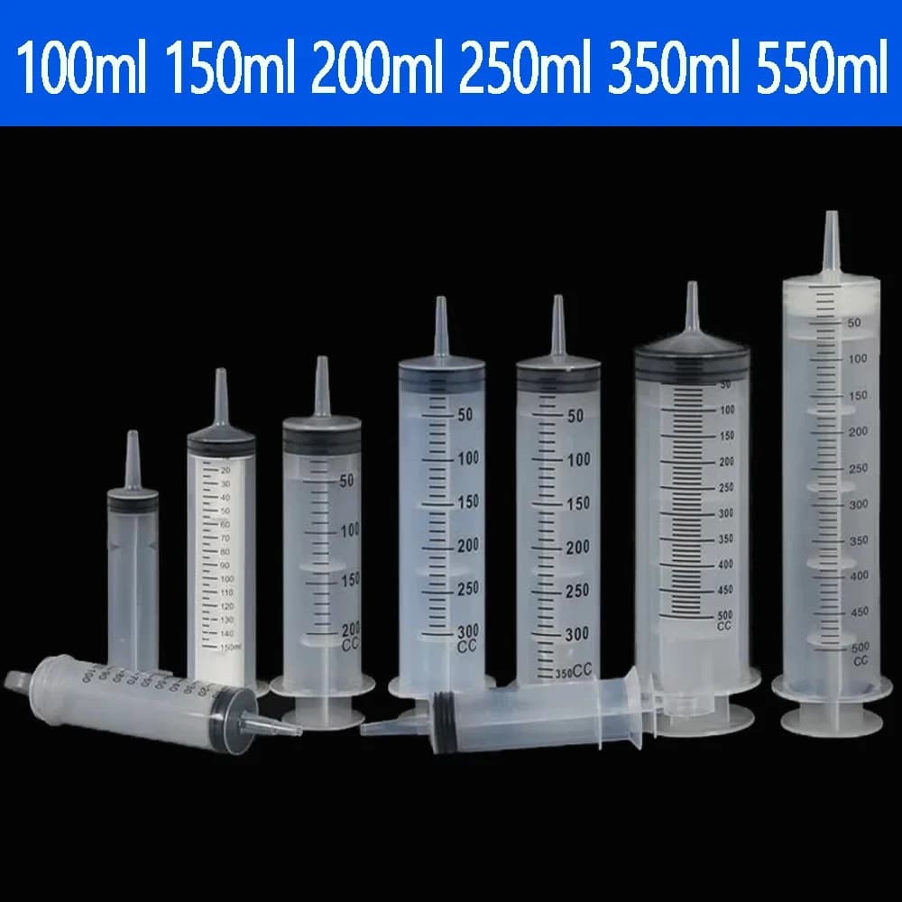 Seringue multifonction 100ml-550ml, grande capacité avec pompe à tuyau de 100cm, injecteur lavable d