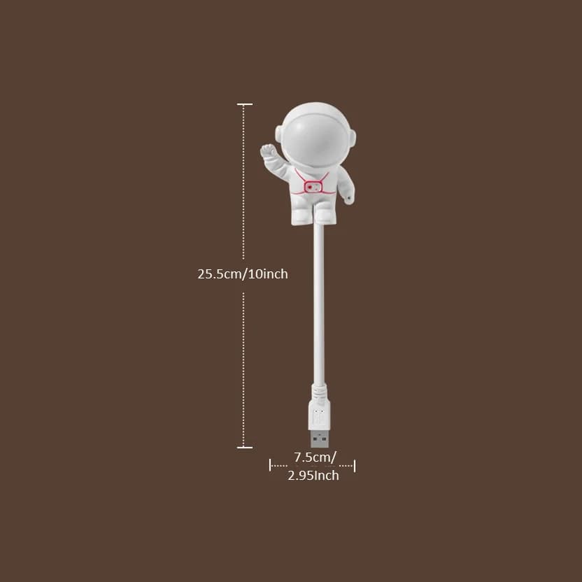 Astronaute USB veilleuse commande vocale Mini LED prise USB Protection des yeux LED capteur de son c