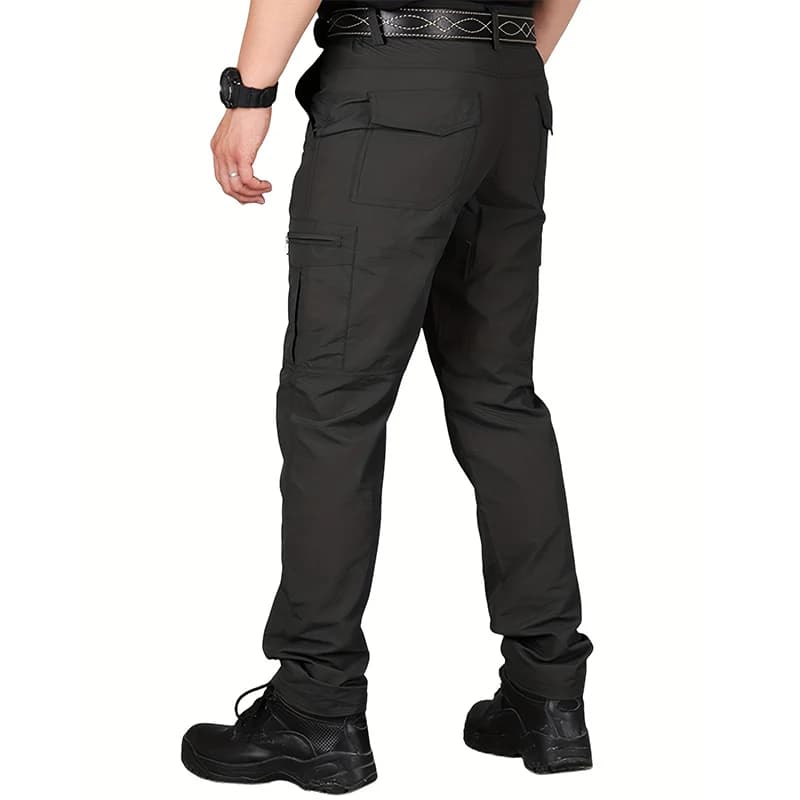 Pantalon Cargo décontracté pour hommes, plusieurs poches, séchage rapide, fin, randonnée en plein ai