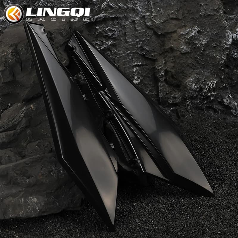 LINGQI RACING moto garde-boue arrière panneau latéral garde-boue carénage couverture cadre garde pou