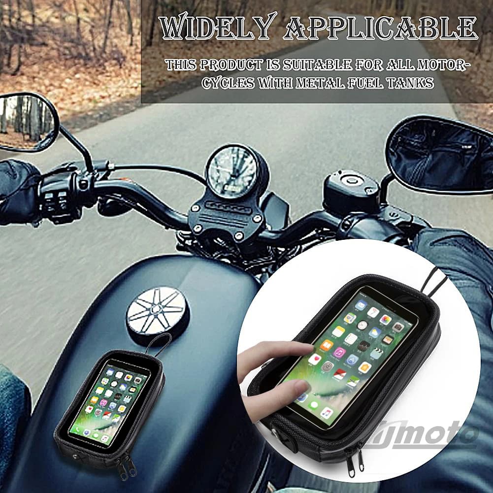 Sac de réservoir de carburant universel pour moto, sac Transparent magnétique pour réservoir de carb