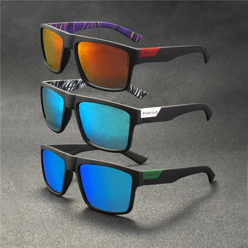 5 pièces lunettes de soleil polarisées de luxe hommes femmes mode carré mâle lunettes de soleil Vint