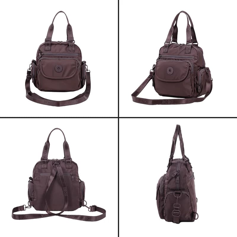 Sac à dos polyvalent et léger pour femmes, sac à bandoulière unisexe multi-poches, sacs Preppy léger