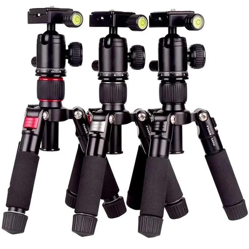 Trépied Portable FM5S, support de voyage léger, Mini trépied vidéo de table avec rotule à 360 degrés