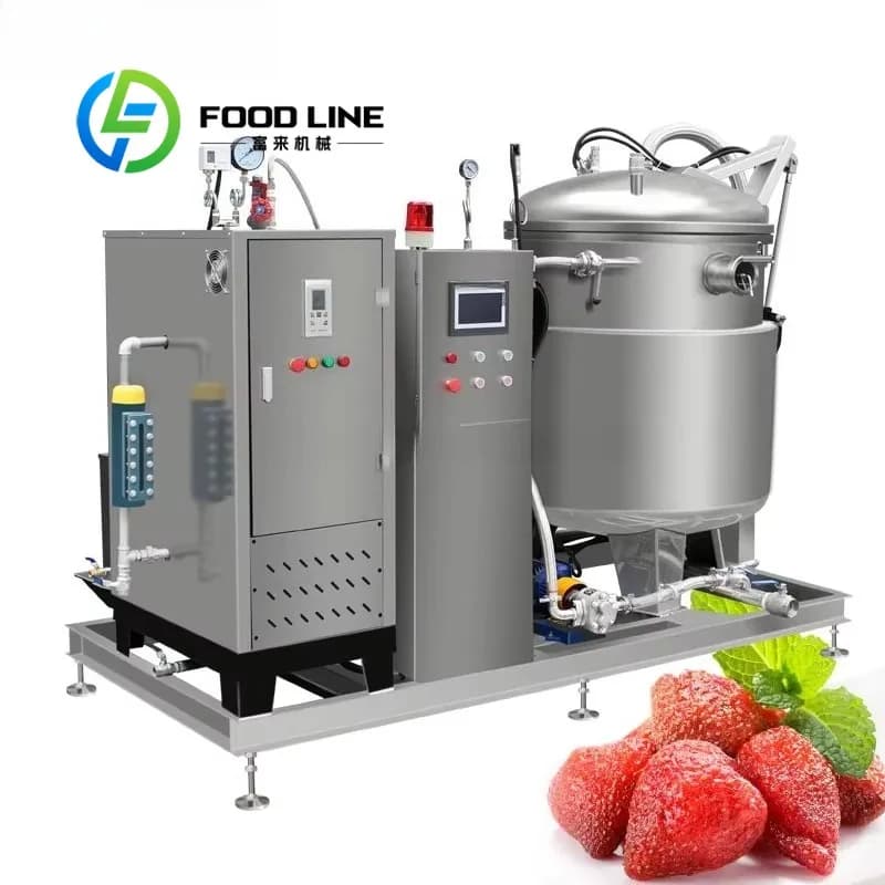 Équipement de machine pour fabriquer des conserves de pommes confites dans un pot à sucre sous vide