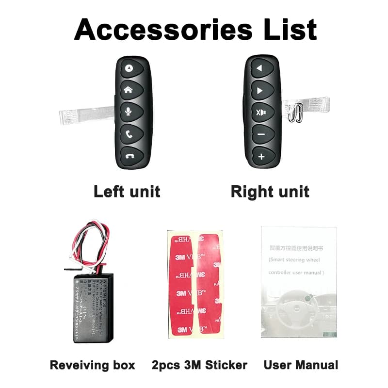 10 touches sans fil volant télécommande multi-fonction Android universel Bluetooth pour autoradio DV