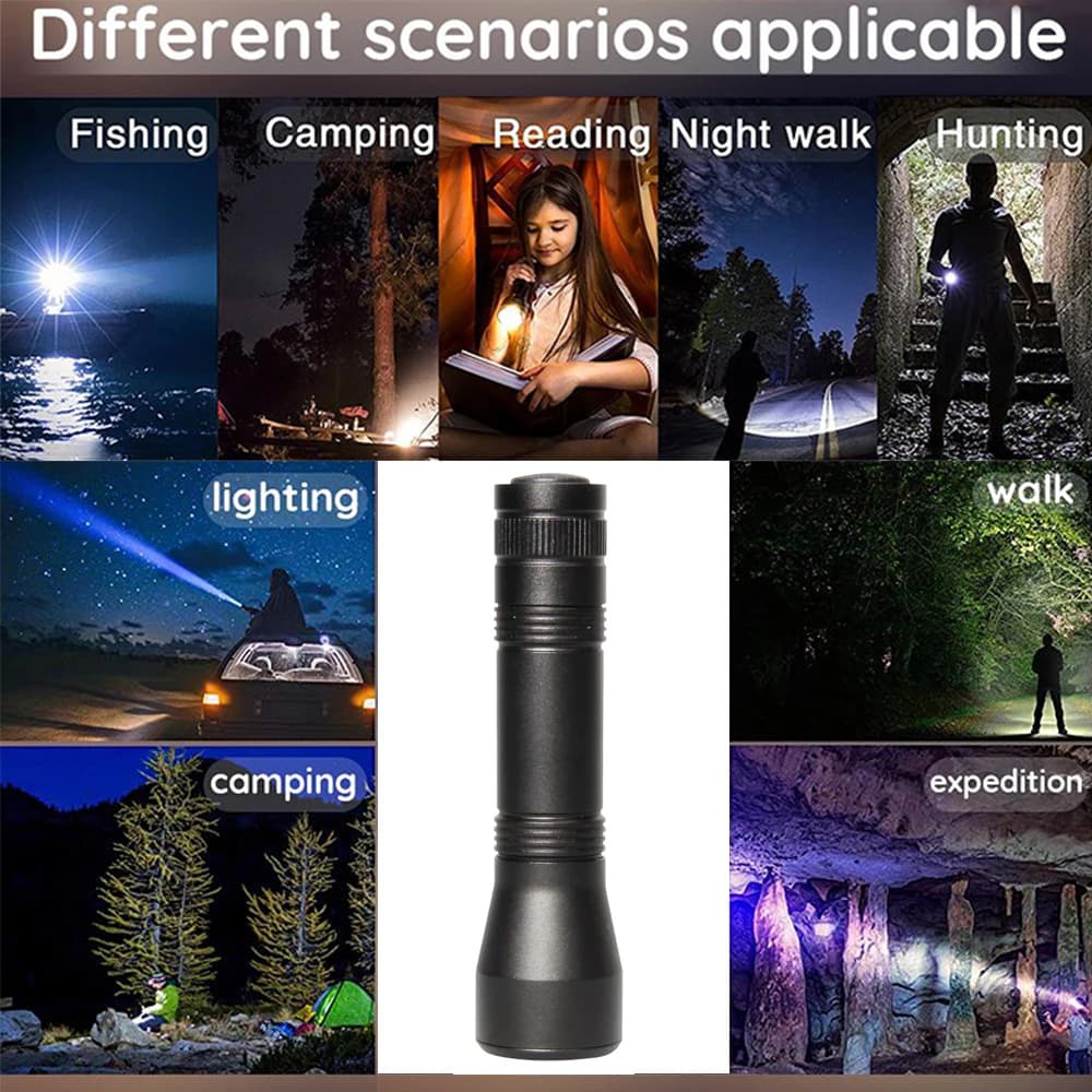 Lampe de poche UV 395nm lampes de poche à lumière noire Zoomable torche UV lampes de poche à lumière